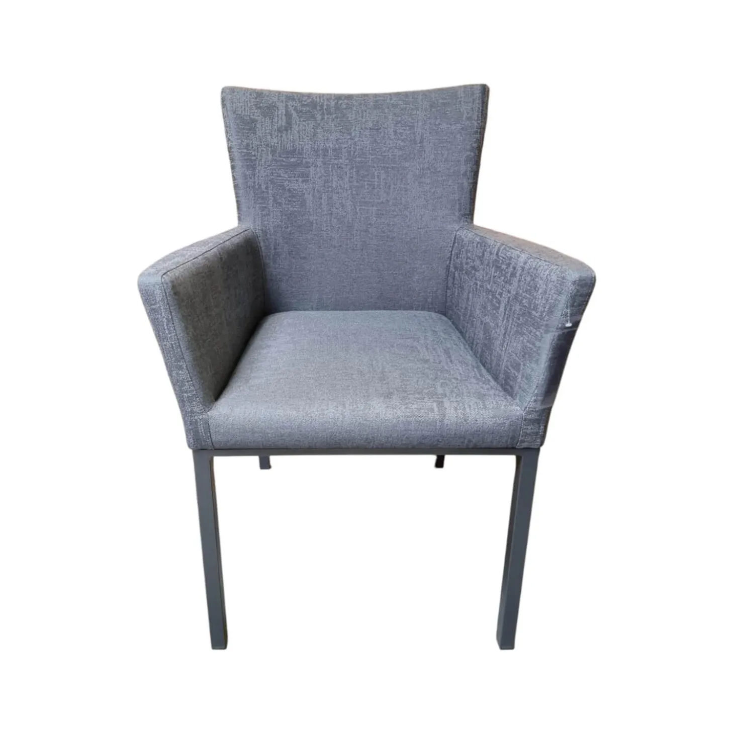 Stuhl Outdoor Artus Outdoorstoff Dunkelgrau Schiefergrau Meliert Gestell Aluminium Anthrazit