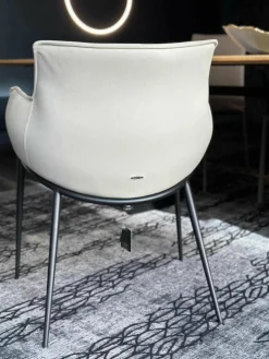 Stuhl Rhonda Softleder 948 Lino Beige