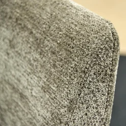 Stuhl Saloni Stoff Franca D-121 Beige Grau mit Armlehne