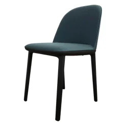 Stuhl Softshell Side Chair Stoff Aura Stahlblau