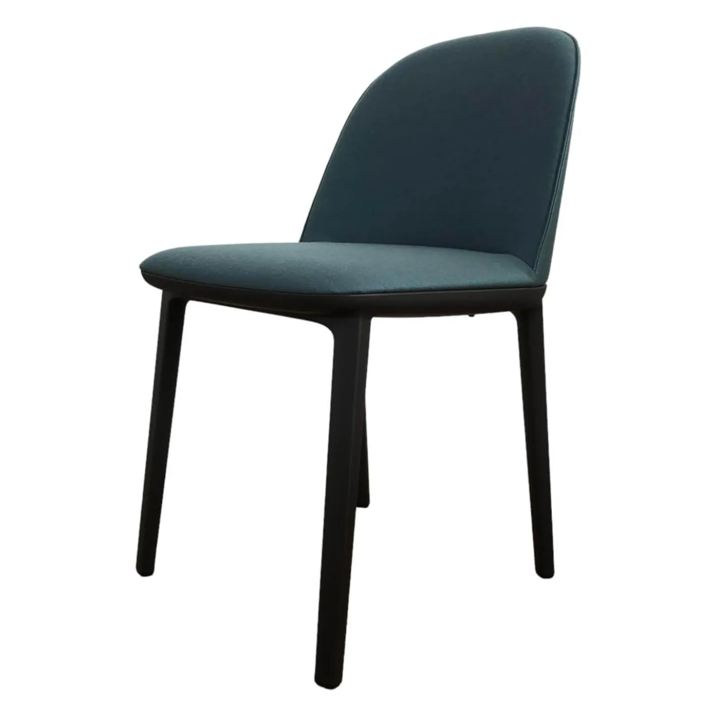 Stuhl Softshell Side Chair Stoff Aura Stahlblau