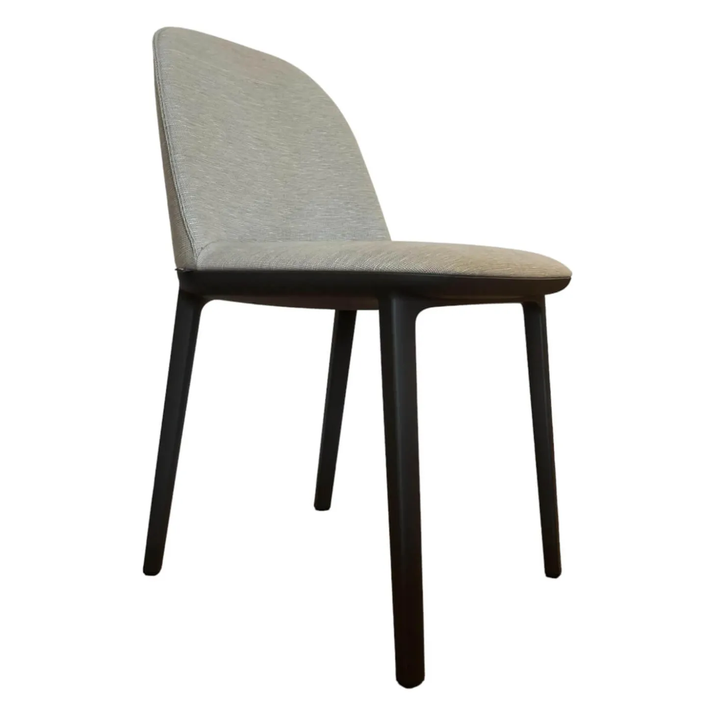 Stuhl Softshell Side Chair Stoff Reed Stahlblau