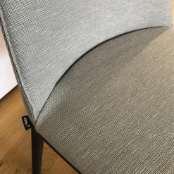 Stuhl Softshell Side Chair Stoff Reed Stahlblau