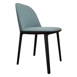 Stuhl Softshell Side Chair Stoff Credo Delfin Stahlblau