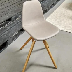 Stuhl Step Bezug Eco Kunstleder Schlamm Gestell Eiche