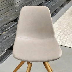 Stuhl Step Bezug Eco Kunstleder Schlamm Gestell Eiche