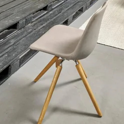 Stuhl Step Bezug Eco Kunstleder Schlamm Gestell Eiche