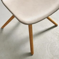 Stuhl Step Bezug Eco Kunstleder Schlamm Gestell Eiche