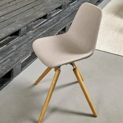 Stuhl Step Bezug Eco Kunstleder Schlamm Gestell Eiche