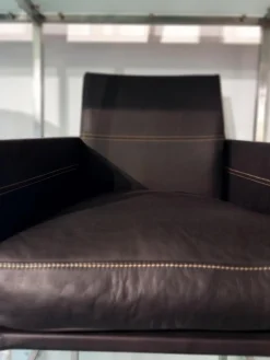 Stuhl Texas Leder Rancho Moro 1803 Braun mit Armlehne