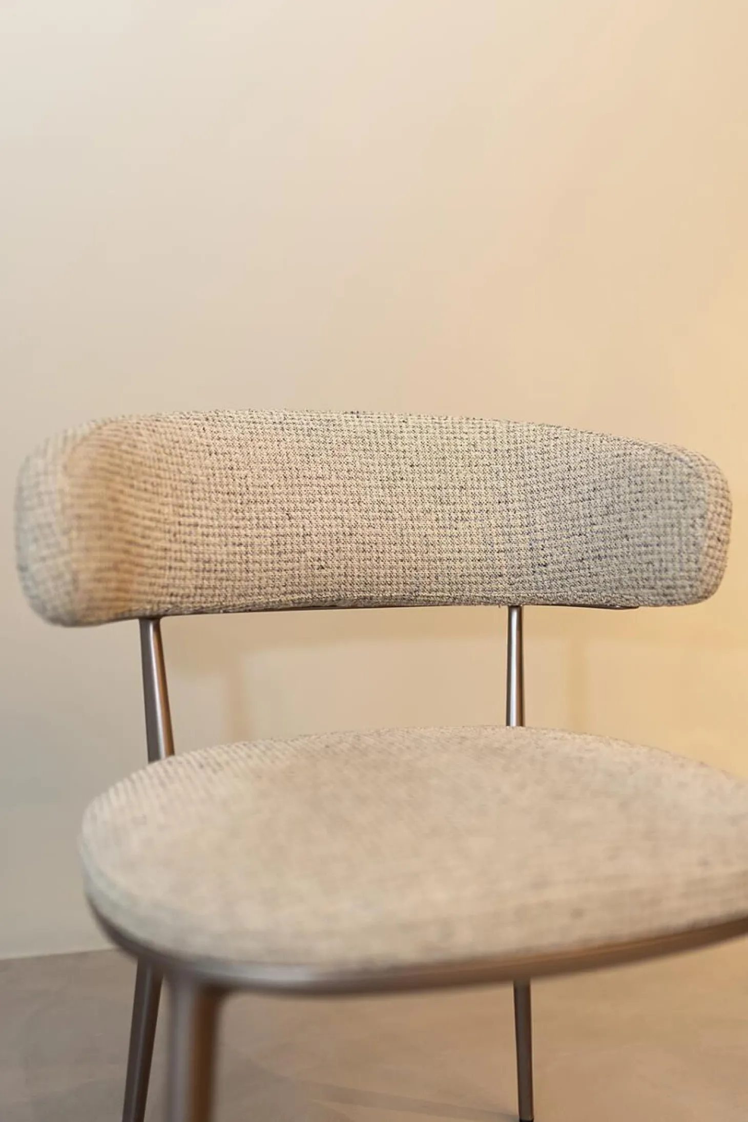 Stuhlgruppe Caratos Bezug Stoff Liseo Grau 2552115 Gestell Aluminium Bernstein Lackiert