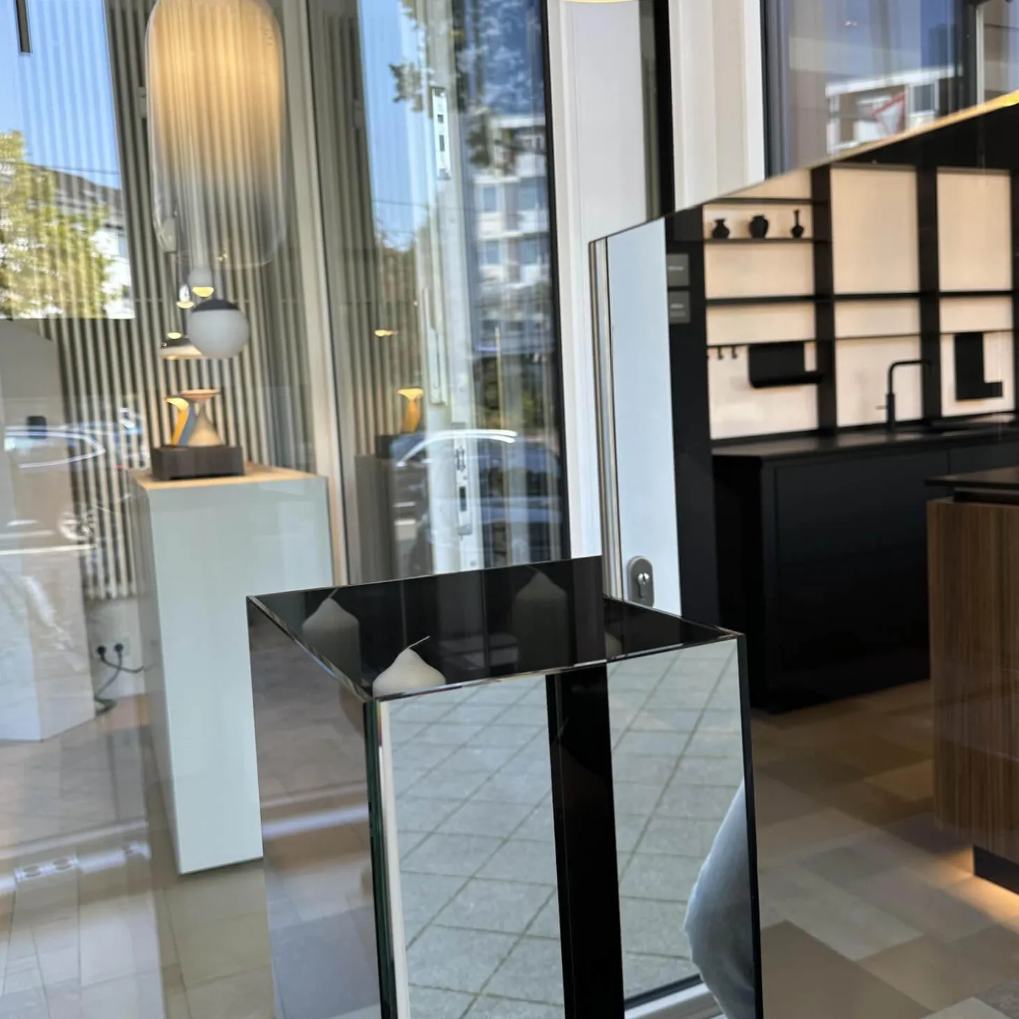 Säule Malou Rauchglas (1 Stück)