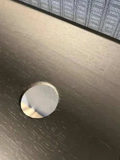 Table Woood Desk Buchenholz Schwarz