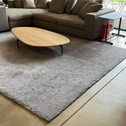 Teppich Basalt Low Schurwolle 054 Hellgrau Grau 240x370