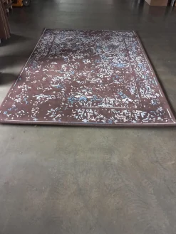 Teppich Castle Schurwolle Mit Seide Braun Weiß Blau