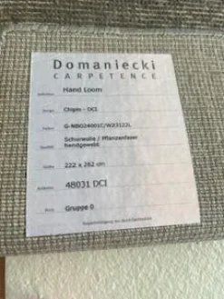 Teppich Chiplo Hand Loom G NBO24001C W23122L Grau