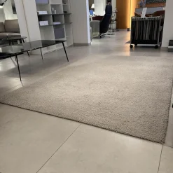 Teppich Dew Schurwolle Handgetuftet Ecru Grau