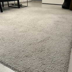 Teppich Dew Schurwolle Handgetuftet Ecru Grau