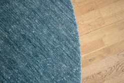 Teppich LiveGrid Bambus Seide Atlantic Deep Blau