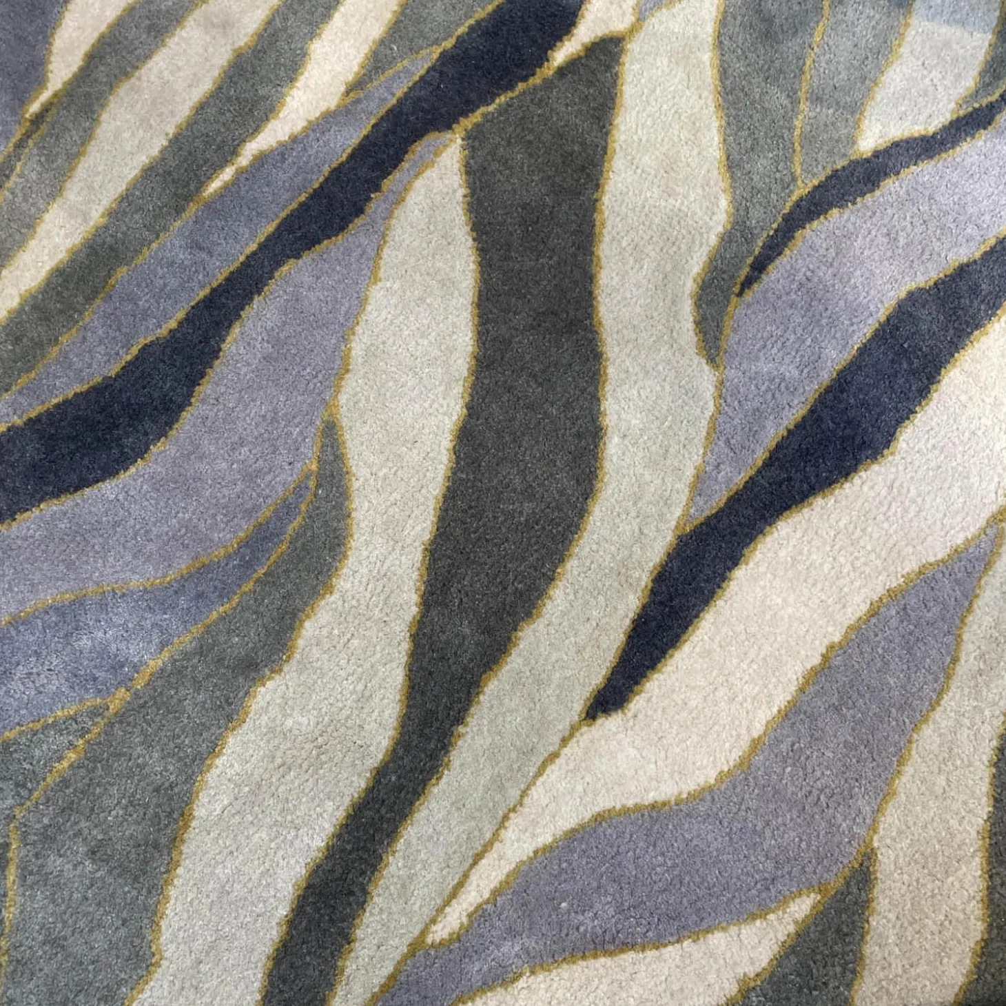 Teppich Vintage Shadow In Grau Blau Tönen