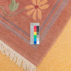 Teppich 250x203 Nidra 60 Nardin Velours Mit Fransen 21 G9 B2 Rot Handgeknüpft In 60 Knoten