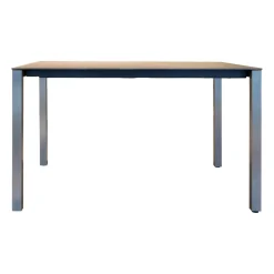 Tisch Basso Gestell Edelstahl Platte Keramik Basalt