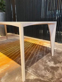 Tisch Delta Esche Natur Massivholz Geölt Beige Weiß