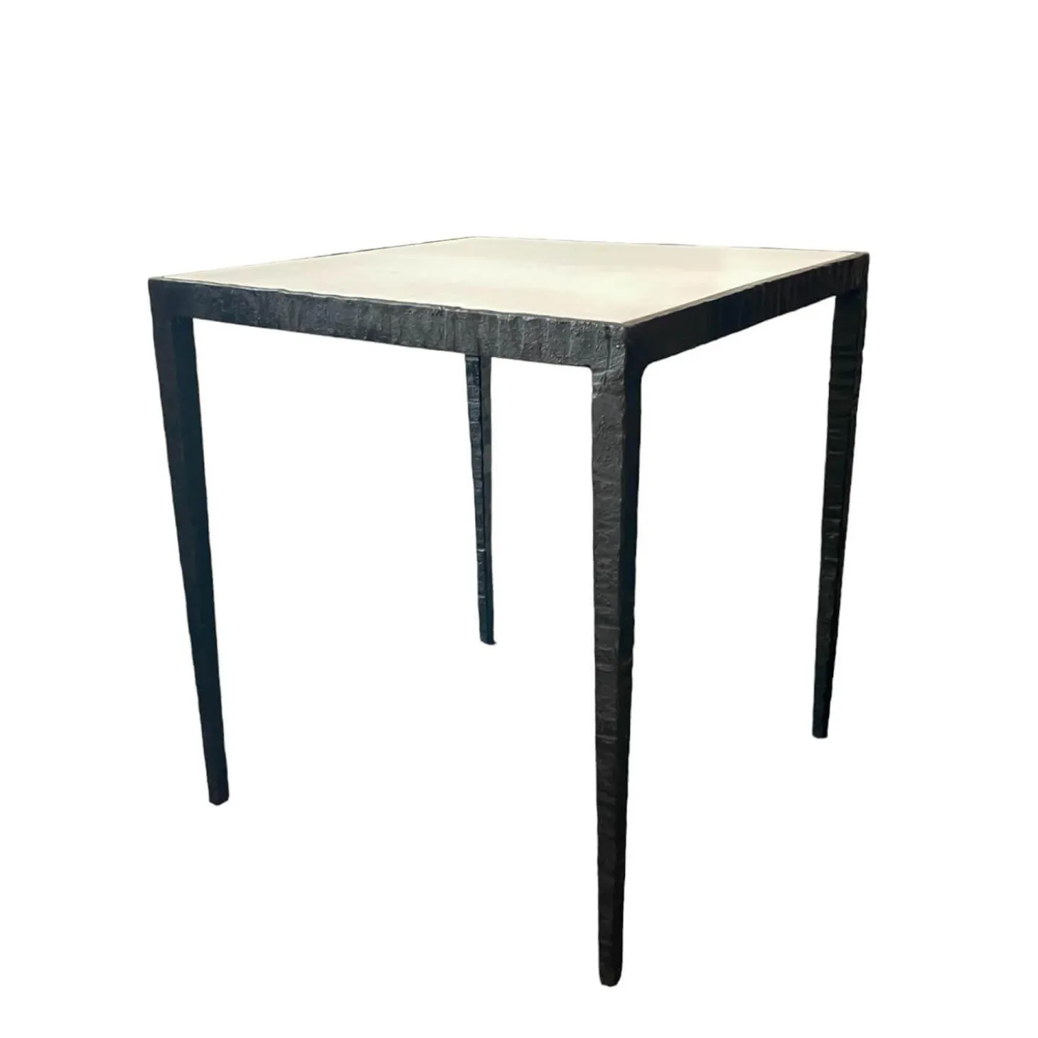 Tisch Giaco Platte Weiß Gestell Schwarz