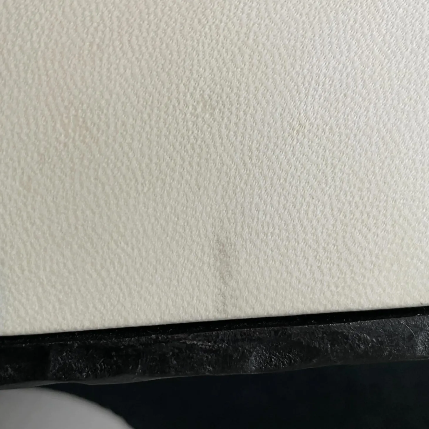 Tisch Giaco Platte Weiß Gestell Schwarz