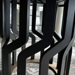 Tisch Intreccio 950 TC1 Esche Schwarz Gebeizt