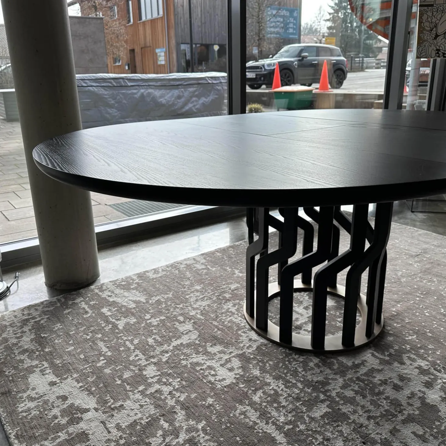 Tisch Intreccio 950 TC1 Esche Schwarz Gebeizt