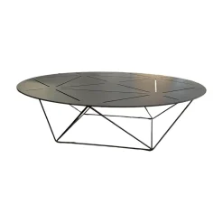 Tisch Joco 130 T2 Matt Pulverbeschichtet Bronze Mit Kunststoffgleitern