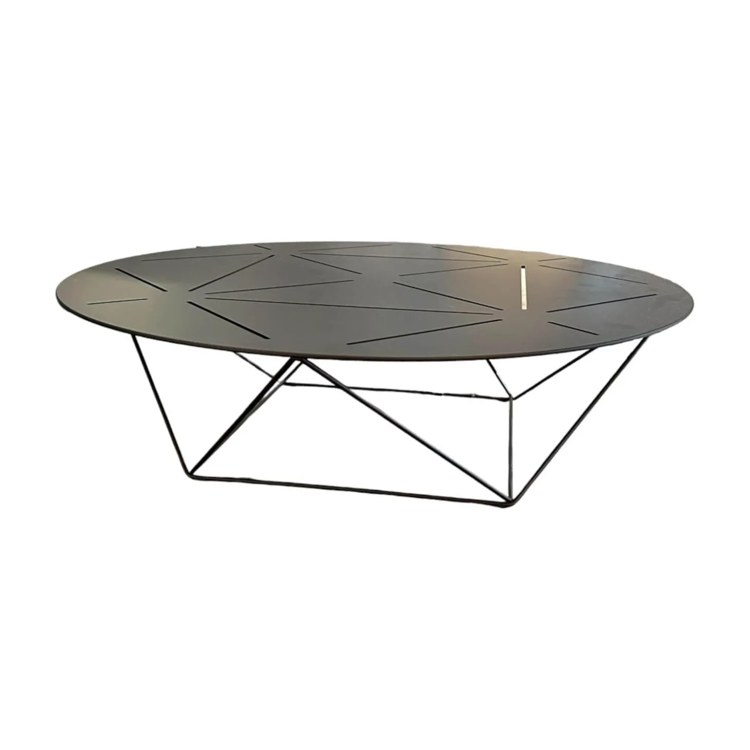 Tisch Joco 130 T2 Matt Pulverbeschichtet Bronze Mit Kunststoffgleitern