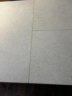 Tisch Kera 4 Platte Keramik Shilin Slate Finish Holzrahmen Gestell Knorrige Eiche Puro Geölt