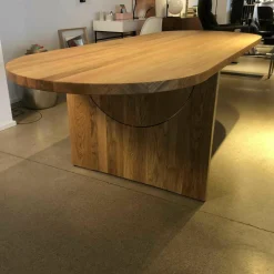 Tisch Lot Eiche Massiv Braun Feststehend