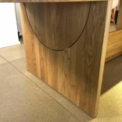 Tisch Lot Eiche Massiv Braun Feststehend