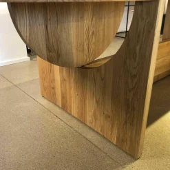 Tisch Lot Eiche Massiv Braun Feststehend