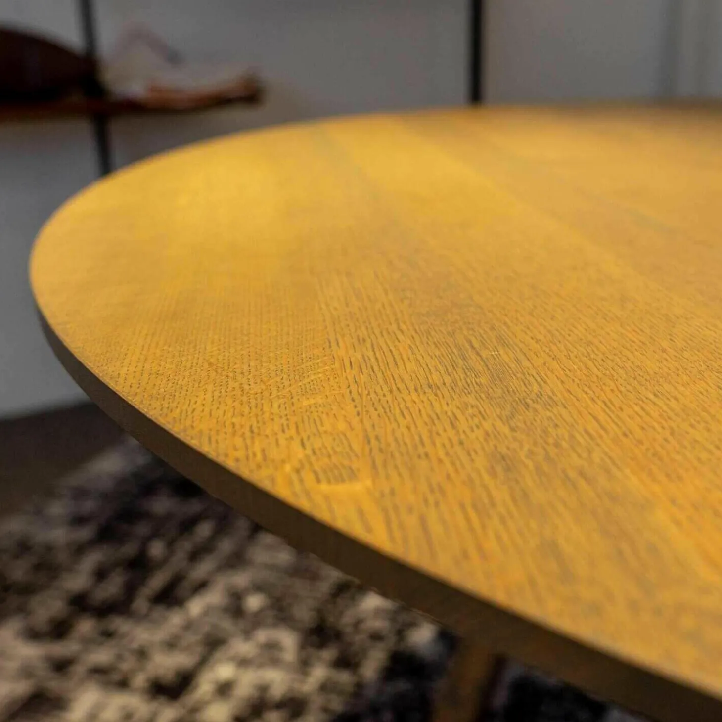 Tisch Maverick Massivholz Eiche H08 Grau Geölt