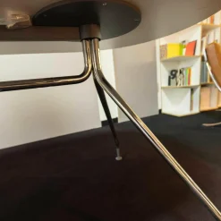 Tisch Occo 222 90 HPL Vollkern Weiß Gestell Glanzverchromt