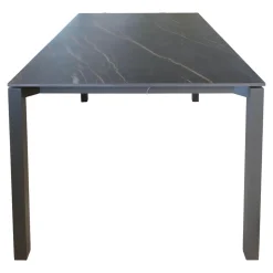 Tisch Rio Platte Fm-Ceramtop Marrone 87 Gestell Aluminium Anthrazit Pulverbeschichtet