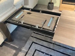 Tisch Saratoga Buche Massiv Silbergrau Geölt Mit Auszug