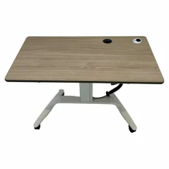 Tisch Talent 500 Malamin Eiche Gestell Weiß Klappbar auf Rollen