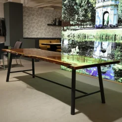 Tisch Tane Brown Platt Expoy Noten Noes Gestell Feinstrukur Braun Kohl