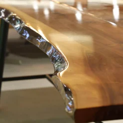 Tisch Tane Brown Platt Expoy Noten Noes Gestell Feinstrukur Braun Kohl