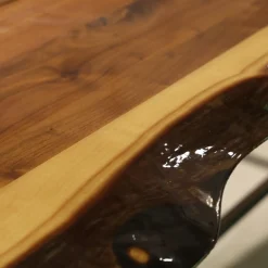 Tisch Tane Brown Platt Expoy Noten Noes Gestell Feinstrukur Braun Kohl