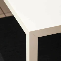 Tisch Tense Stahl 35mm mit Mineralsteinverkleidung Homogen Weiß S005