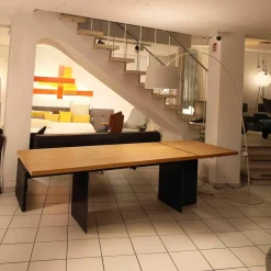 Tisch Tix eMotion Platte Ulme Massiv Naturart Mit Höhenverstellbarem Ansatztisch