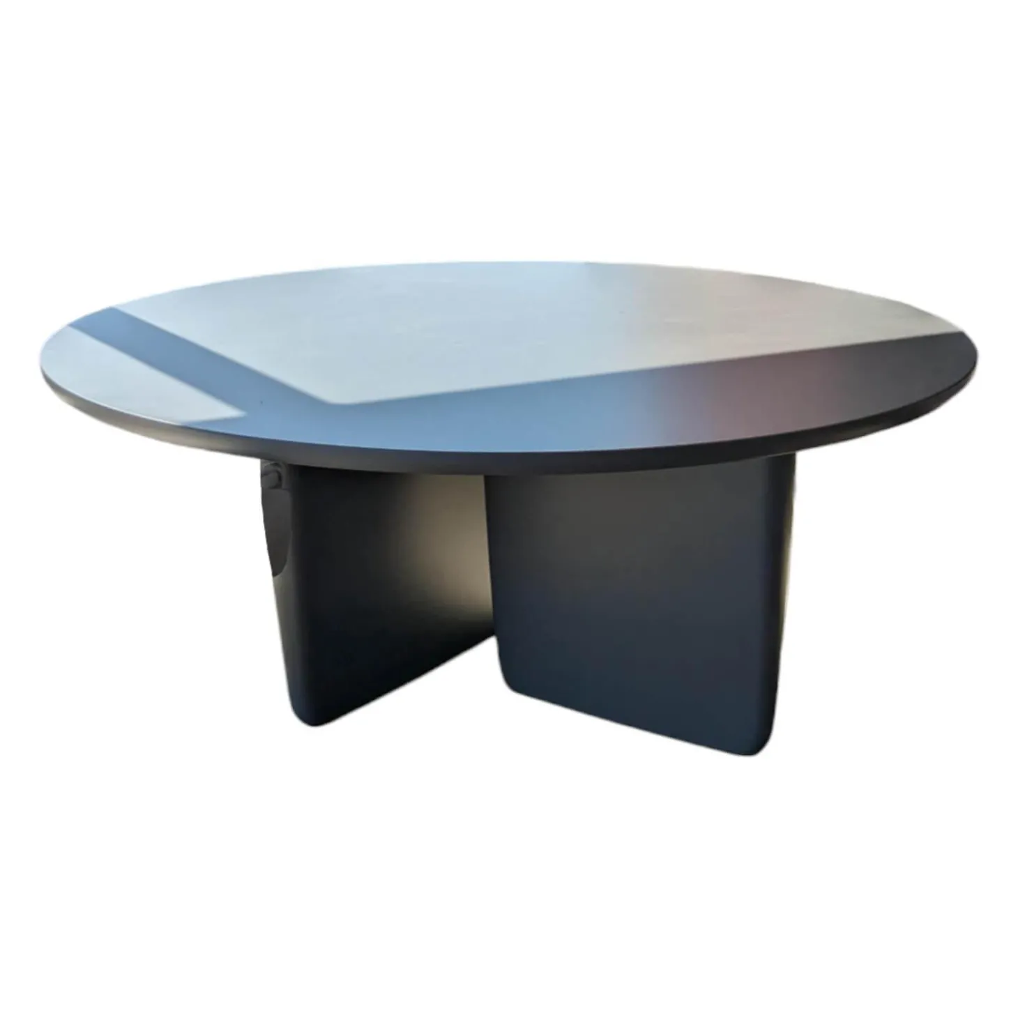 Tisch Tobi-Ishi MDF Stahlgrau Lack Satiniert