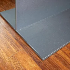 Tisch T-Table Eiche Massiv Natur Geölt Stahlfuß Dunkelgrau Pulverbeschichtet