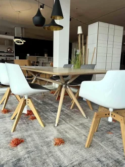 Tisch X2 Esche Ohne Braunkern Brettverleimt Natur Geseift